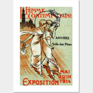 1914 Expo for the Modern Woman Posters and Art